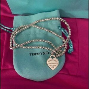 Tiffany 18inch Sterling beaded necklace